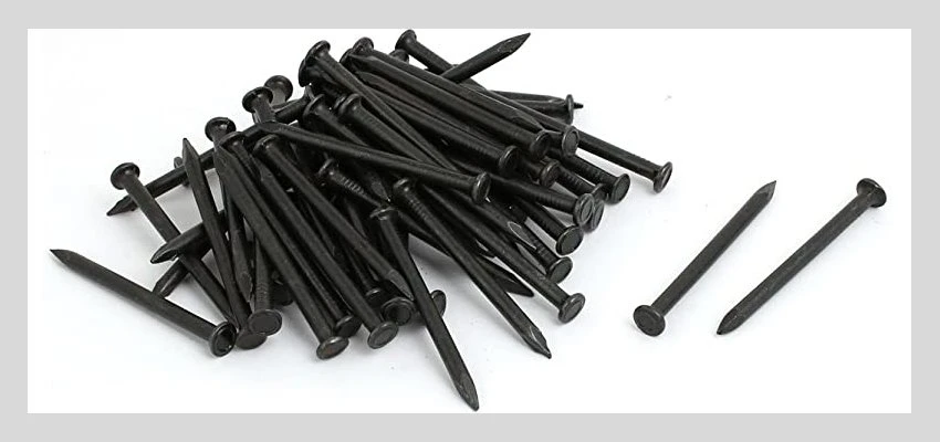 black steel cement nails types