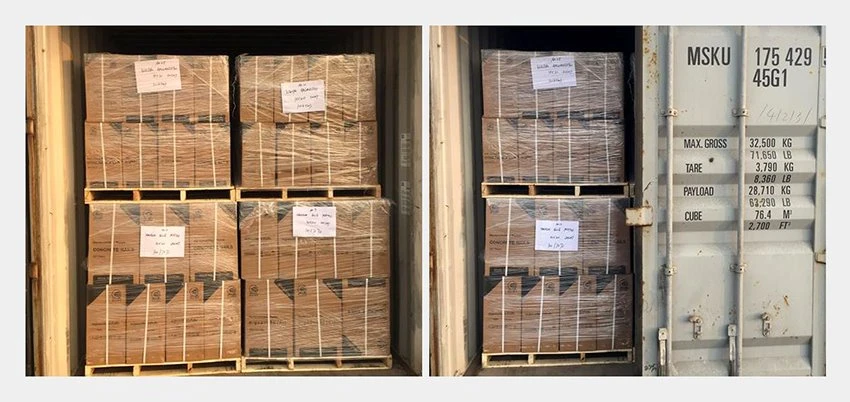 black steel cement nails loading container