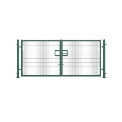 Pulver-belagt dobbelte metalhaveporte